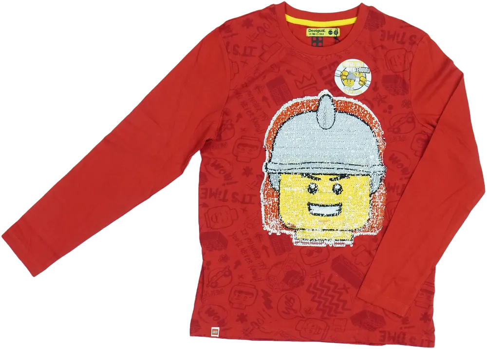 Piros Desigual Hosszú ujjú felső EU 152 / UK 12 év / US 12 év/L