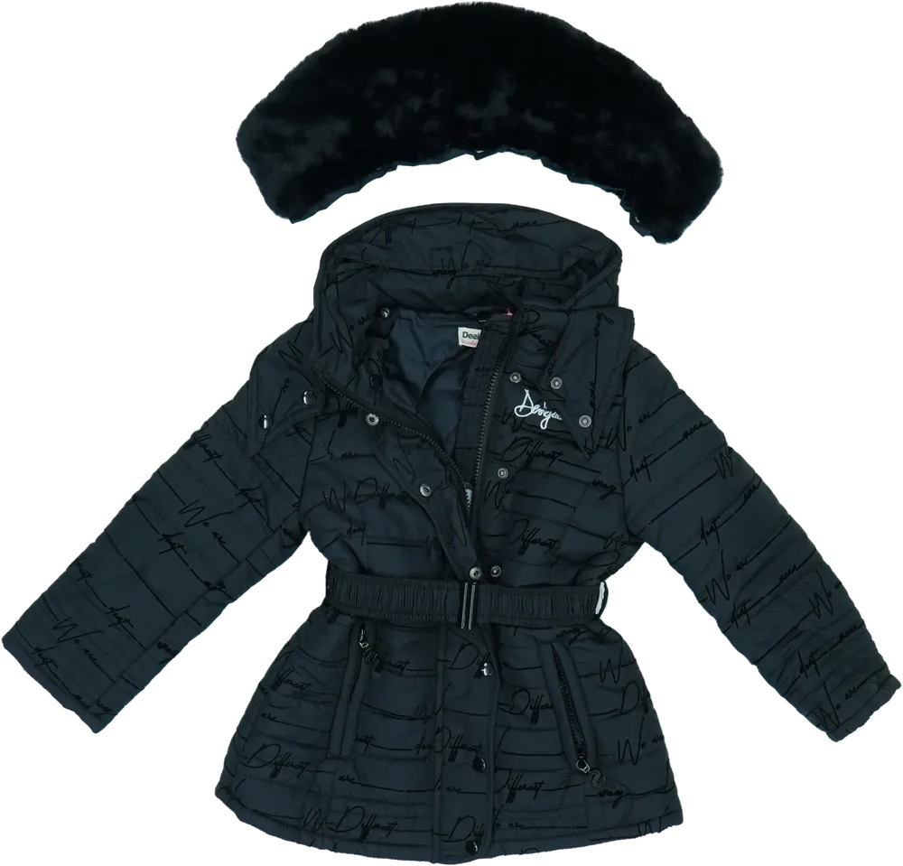 Fekete Desigual Télikabát EU 104 / UK 4 év / US 4T/XS