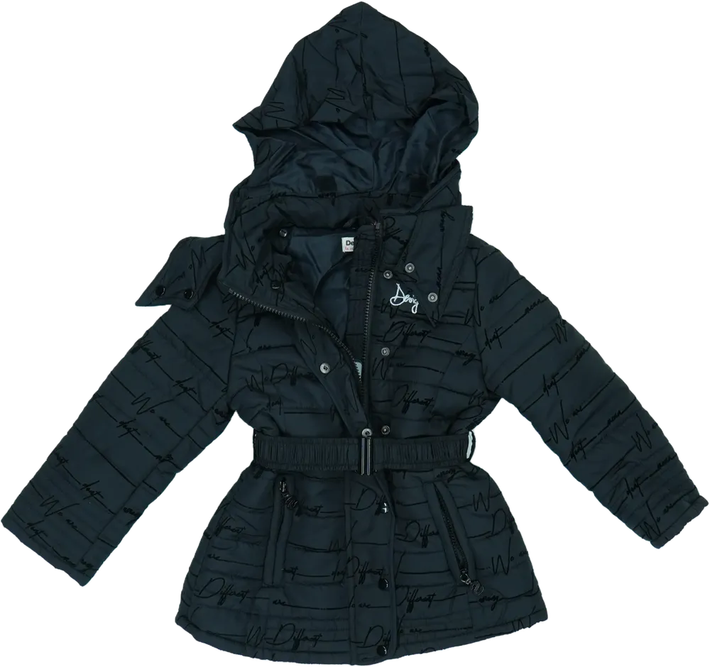 Fekete Desigual Télikabát EU 104 / UK 4 év / US 4T/XS