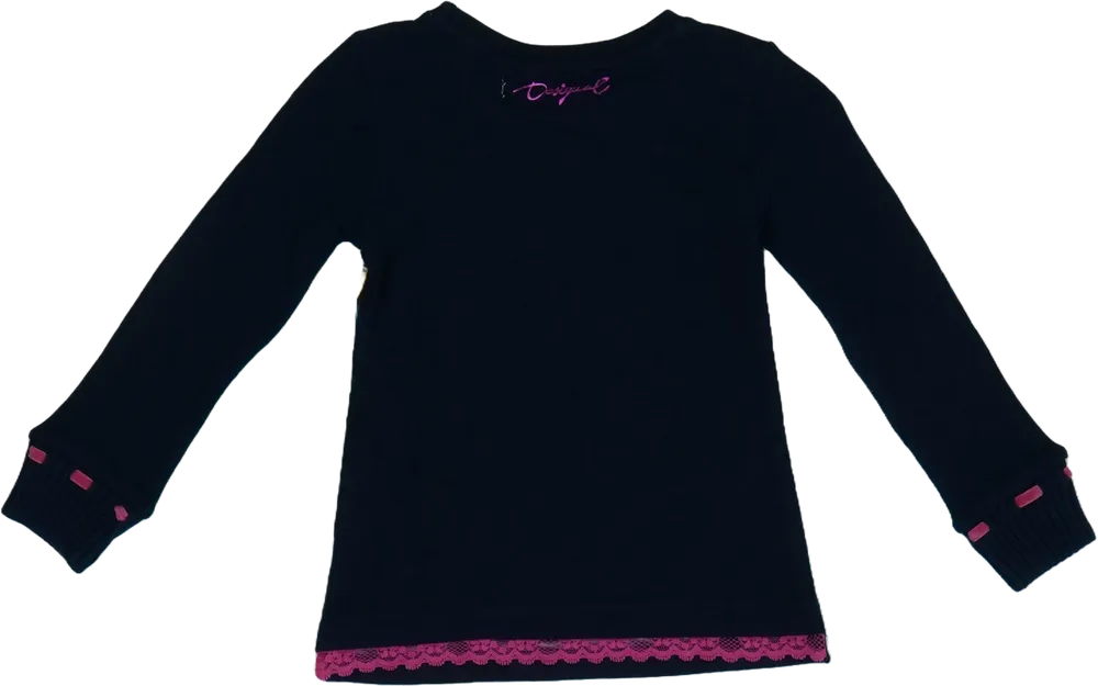 Kék Desigual Kötött pulcsi EU 104 / UK 4 év / US 4T/XS