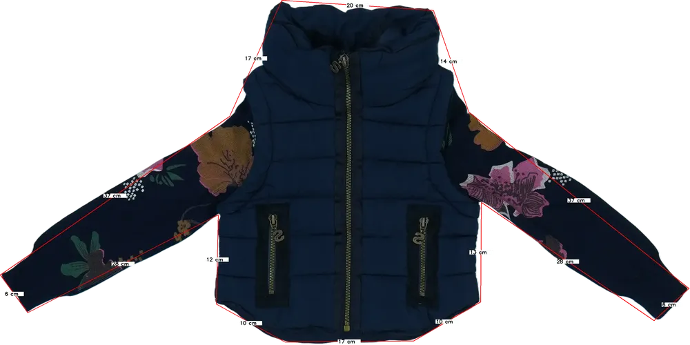 Kék Desigual Mellény EU 104 / UK 4 év / US 4T/XS