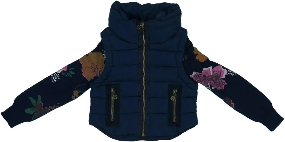 Kék Desigual Mellény EU 104 / UK 4 év / US 4T/XS