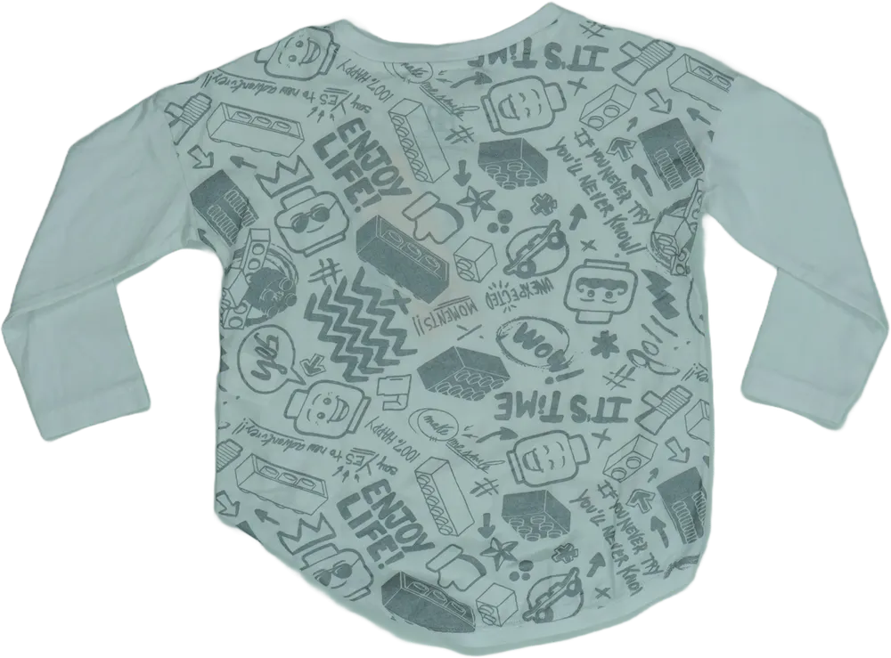 Fehér Desigual Hosszú ujjú felső EU 104 / UK 4 év / US 4T/XS