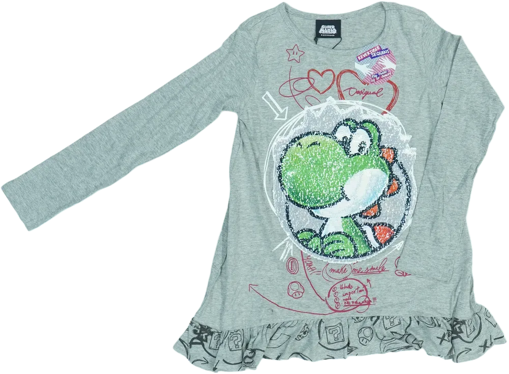 Szürke Desigual Hosszú ujjú felső EU 128 / UK 8 év / US 8 év/M