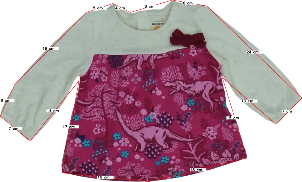 Barna Desigual Tunika EU 62 / UK 0-3 hónap / US 0-3 hónap