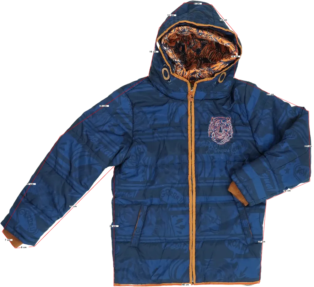 Kék Desigual Télikabát EU 164 / UK 14 év / US 14 év/XL