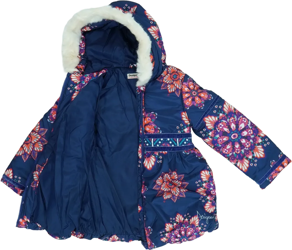 Kék Desigual Télikabát EU 128 / UK 8 év / US 8 év/M