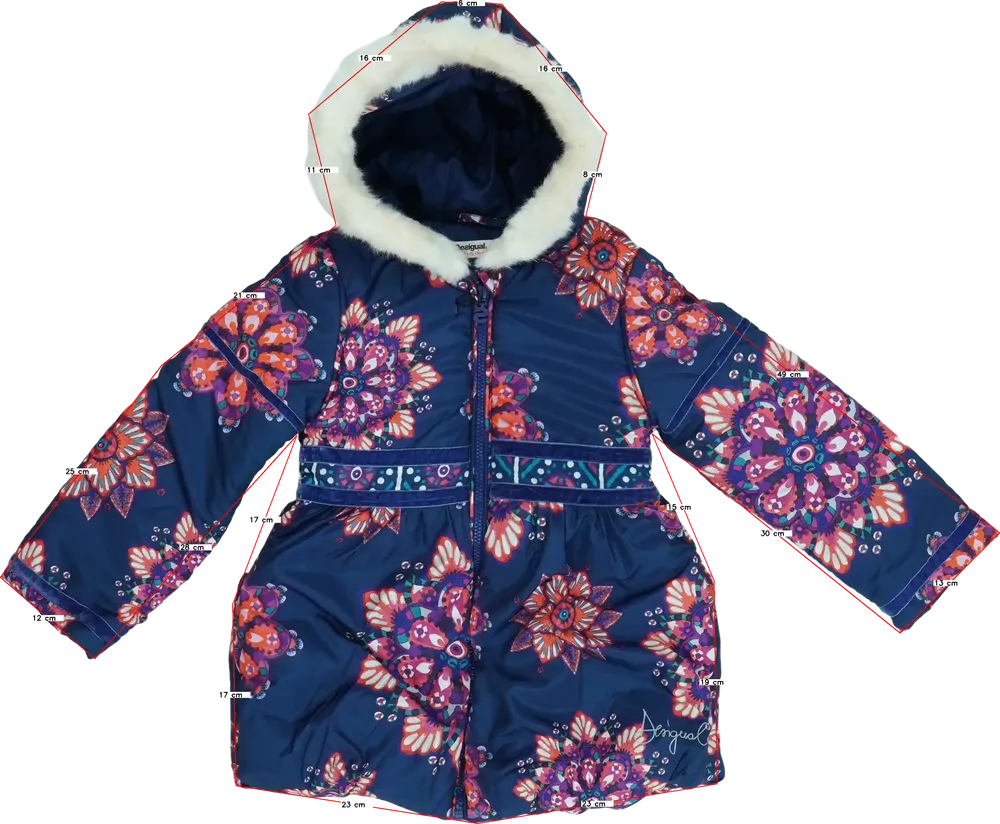 Kék Desigual Télikabát EU 128 / UK 8 év / US 8 év/M
