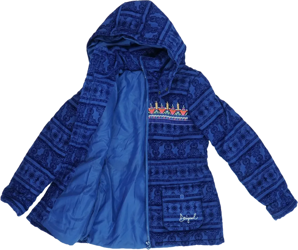 Kék Desigual Télikabát EU 128 / UK 8 év / US 8 év/M