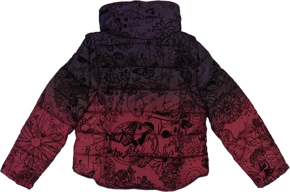 Bordó Desigual Télikabát EU 128 / UK 8 év / US 8 év/M