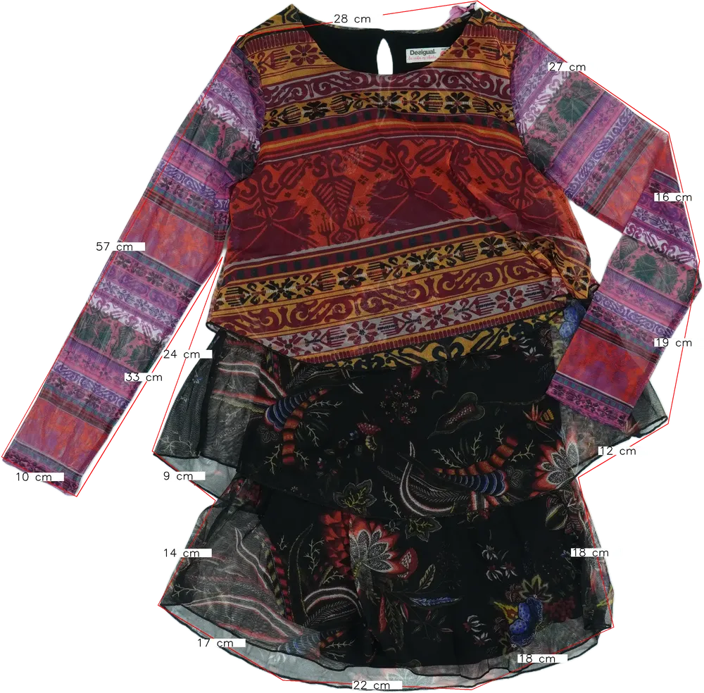 Fehér Desigual Ruha EU 152 / UK 12 év / US 12 év/L