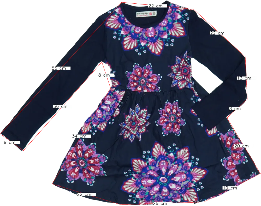 Kék Desigual Ruha EU 128 / UK 8 év / US 8 év/M