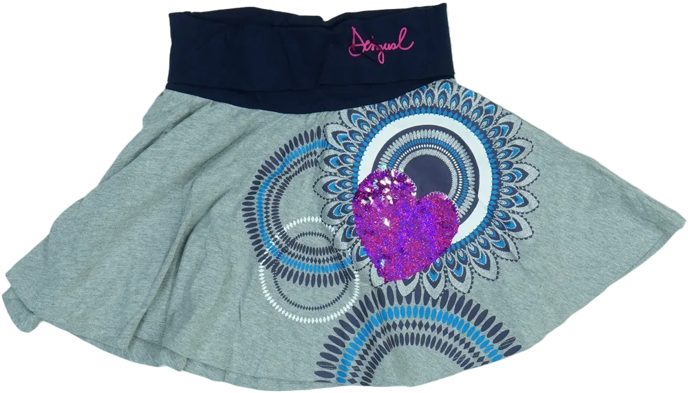 Szürke Desigual Szoknya EU 152 / UK 12 év / US 12 év/L