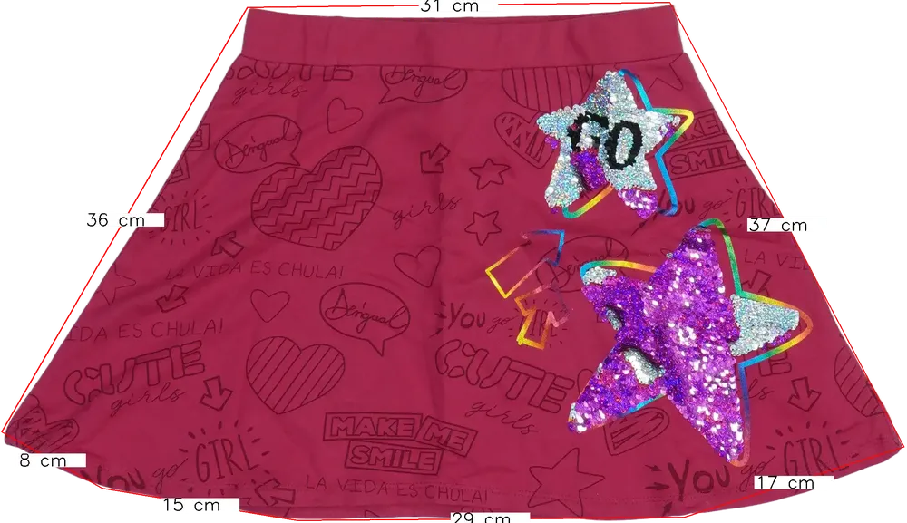 Rózsaszín Desigual Szoknya EU 152 / UK 12 év / US 12 év/L