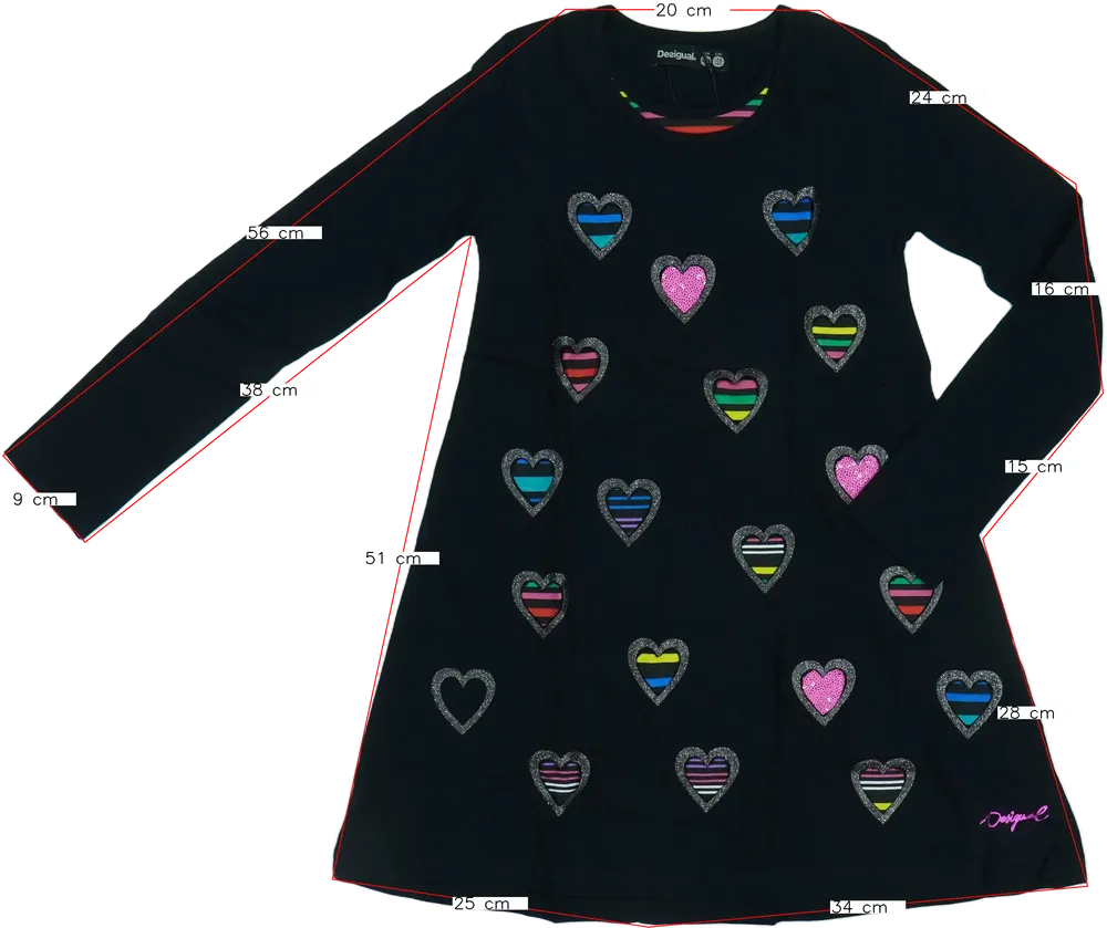 Fekete Desigual Ruha EU 140 / UK 10 év / US 10 év/L