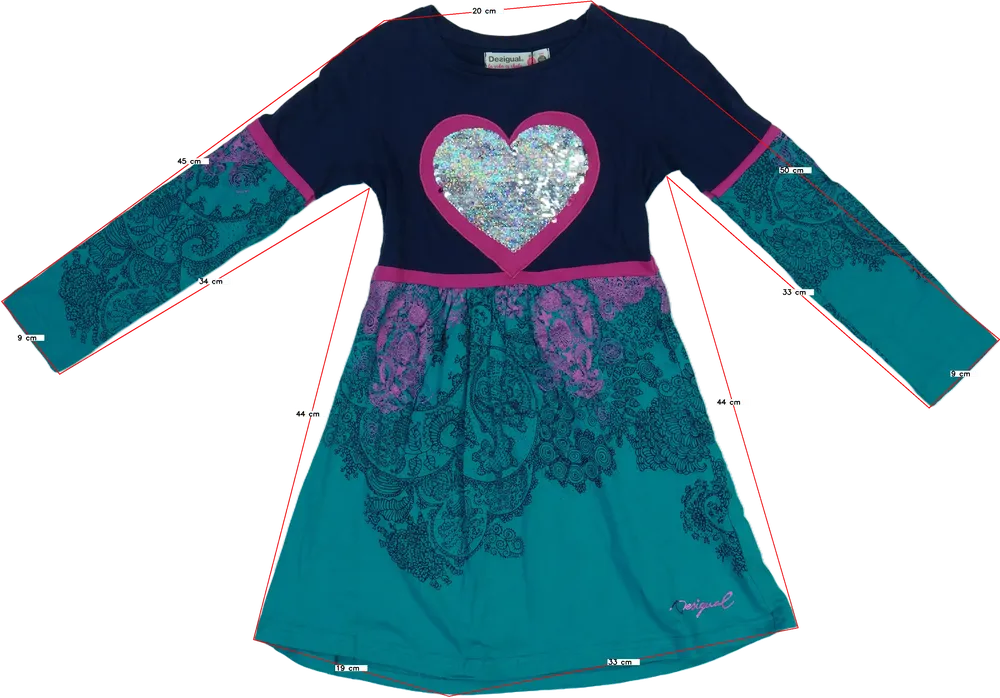 Kék Desigual Ruha EU 116 / UK 6 év / US 6 év/S