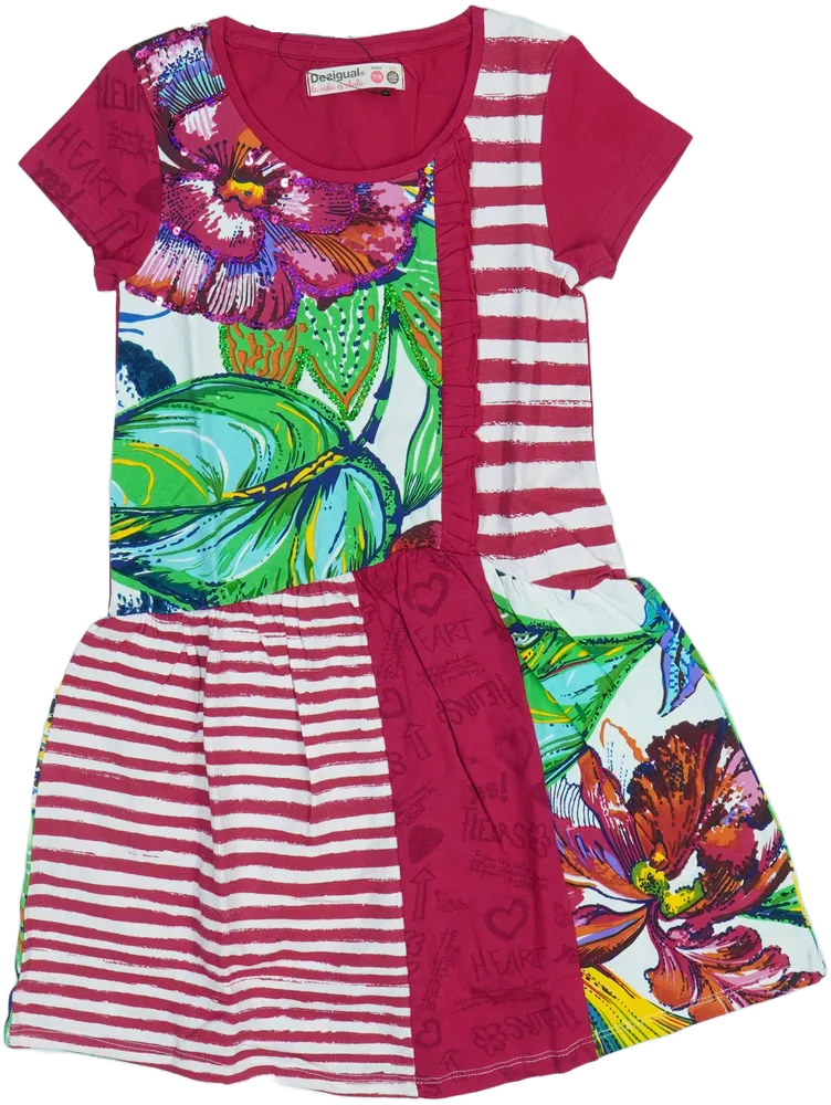 Rózsaszín Desigual Ruha EU 128 / UK 8 év / US 8 év/M