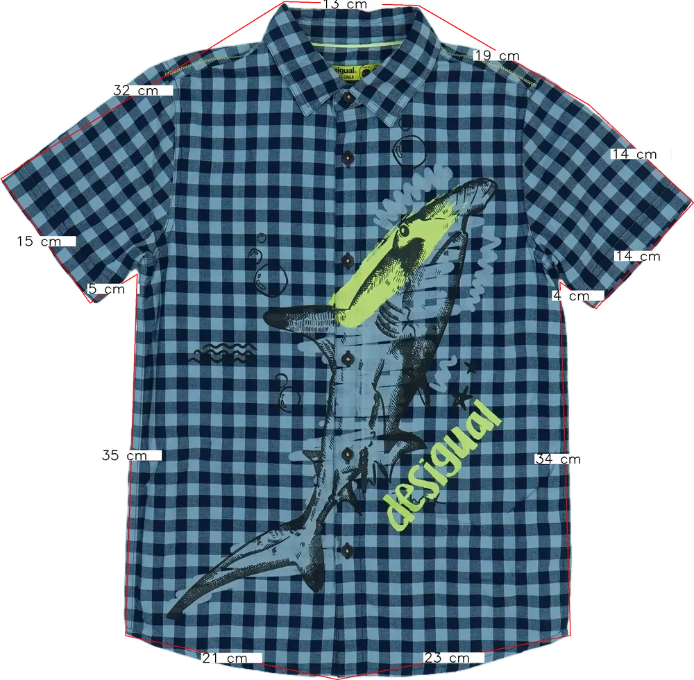 Kék Desigual Póló EU 152 / UK 12 év / US 12 év/L