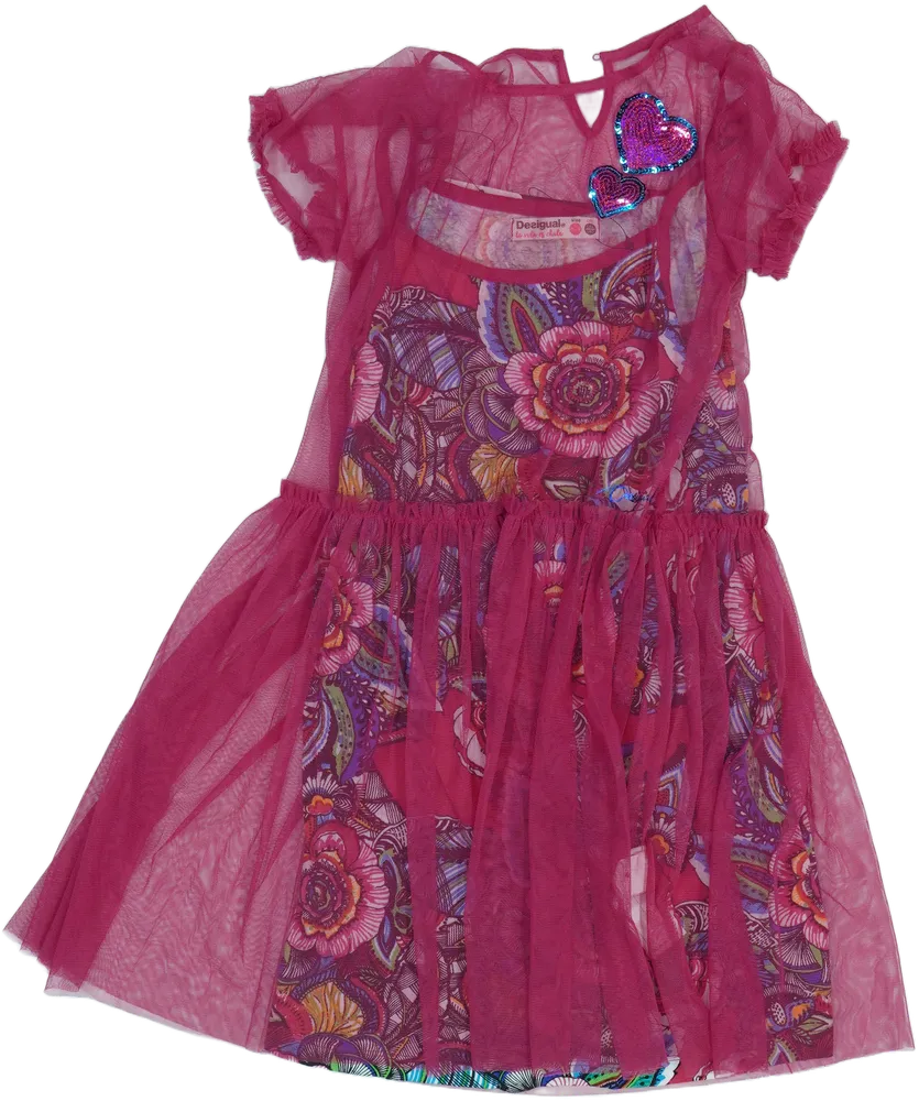 Kék Desigual 2 részes szett - Lányka ruha EU 140 / UK 10 év / US 10 év/L