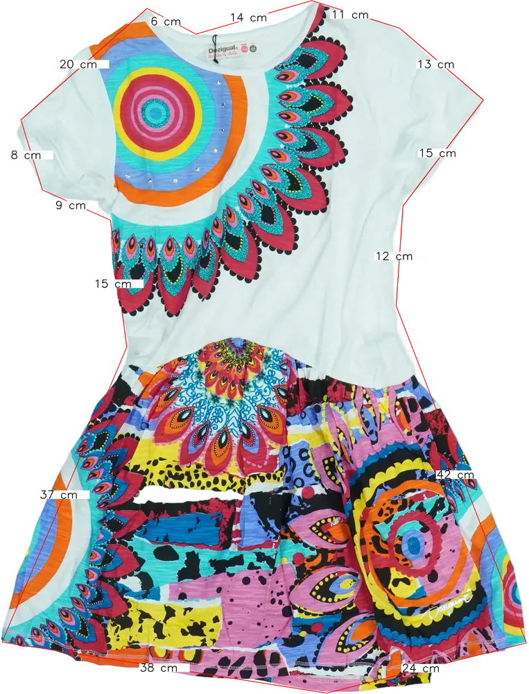 Rózsaszín Desigual Ruha EU 152 / UK 12 év / US 12 év/L