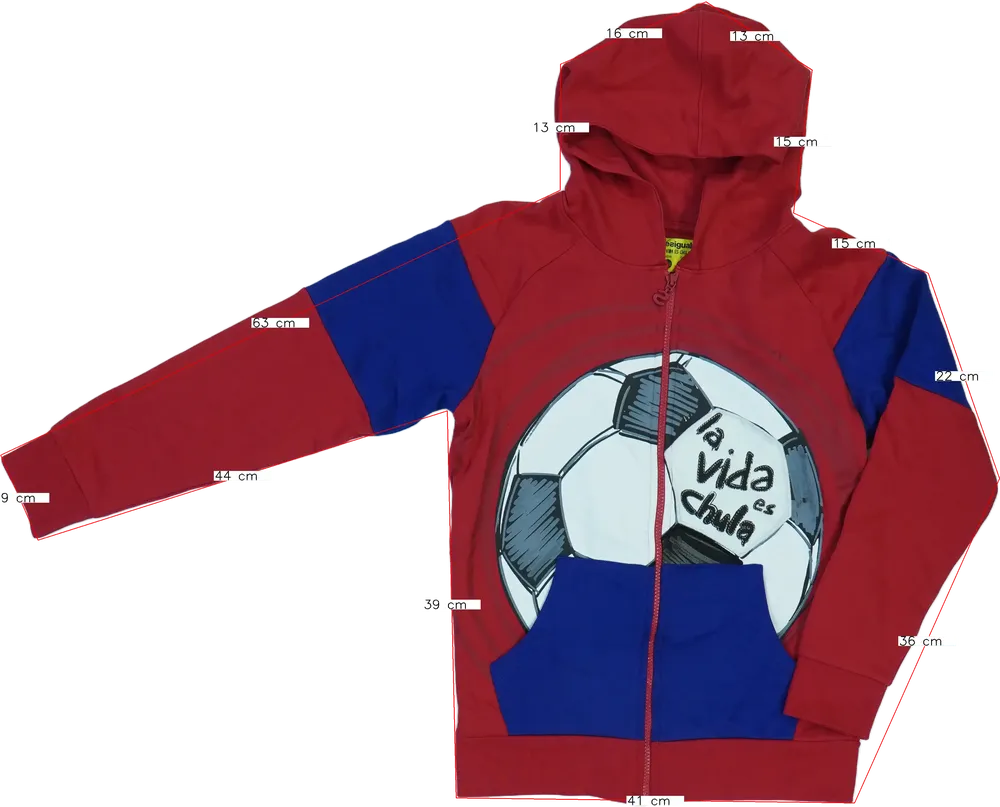 Piros Desigual Kapucnis pulóver EU 152 / UK 12 év / US 12 év/L