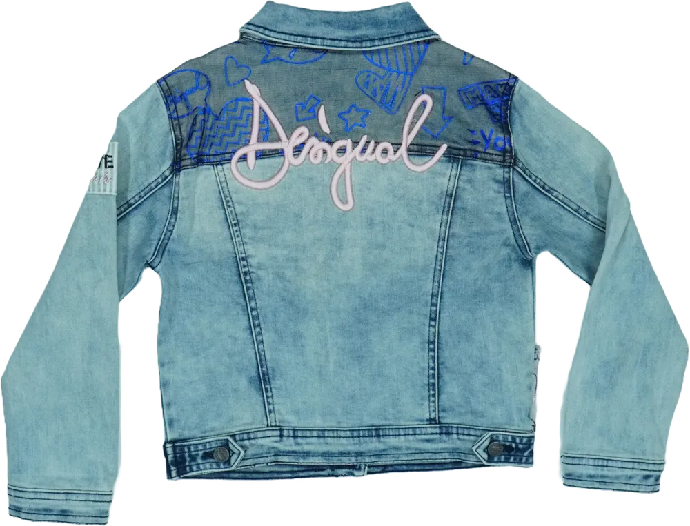 Kék Desigual Farmerdzseki EU 128 / UK 8 év / US 8 év/M