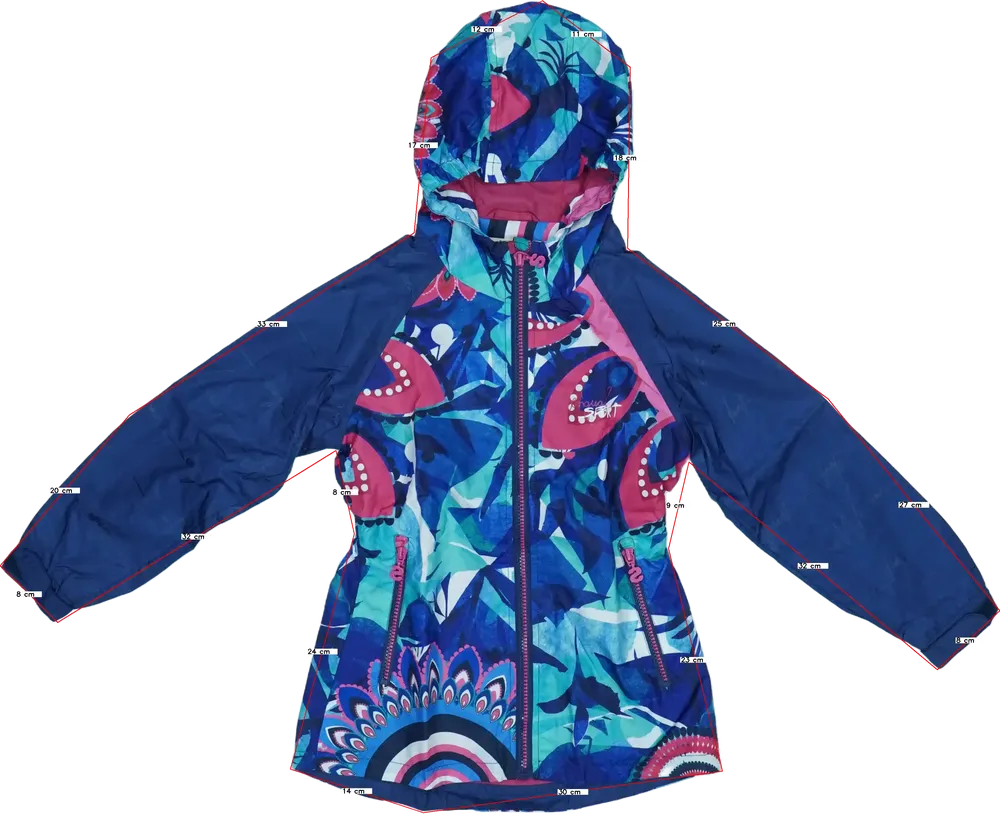 Kék Desigual Átmeneti kabát EU 128 / UK 8 év / US 8 év/M