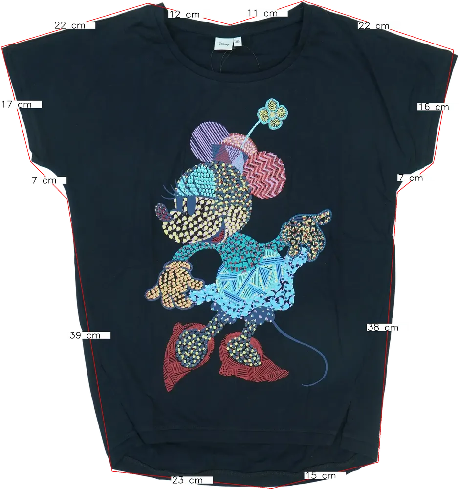 Fekete Disney Póló EU 164 / UK 14 év / US 14 év/XL