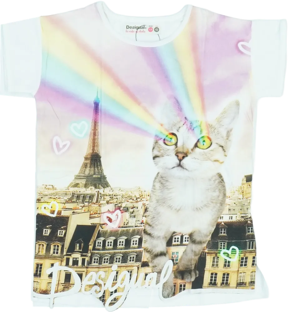 Többszínű Desigual Póló EU 128 / UK 8 év / US 8 év/M