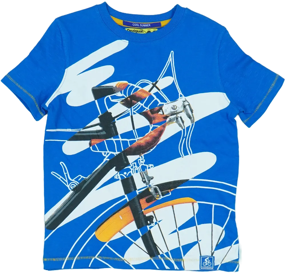 Kék Desigual Póló EU 116 / UK 6 év / US 6 év/S