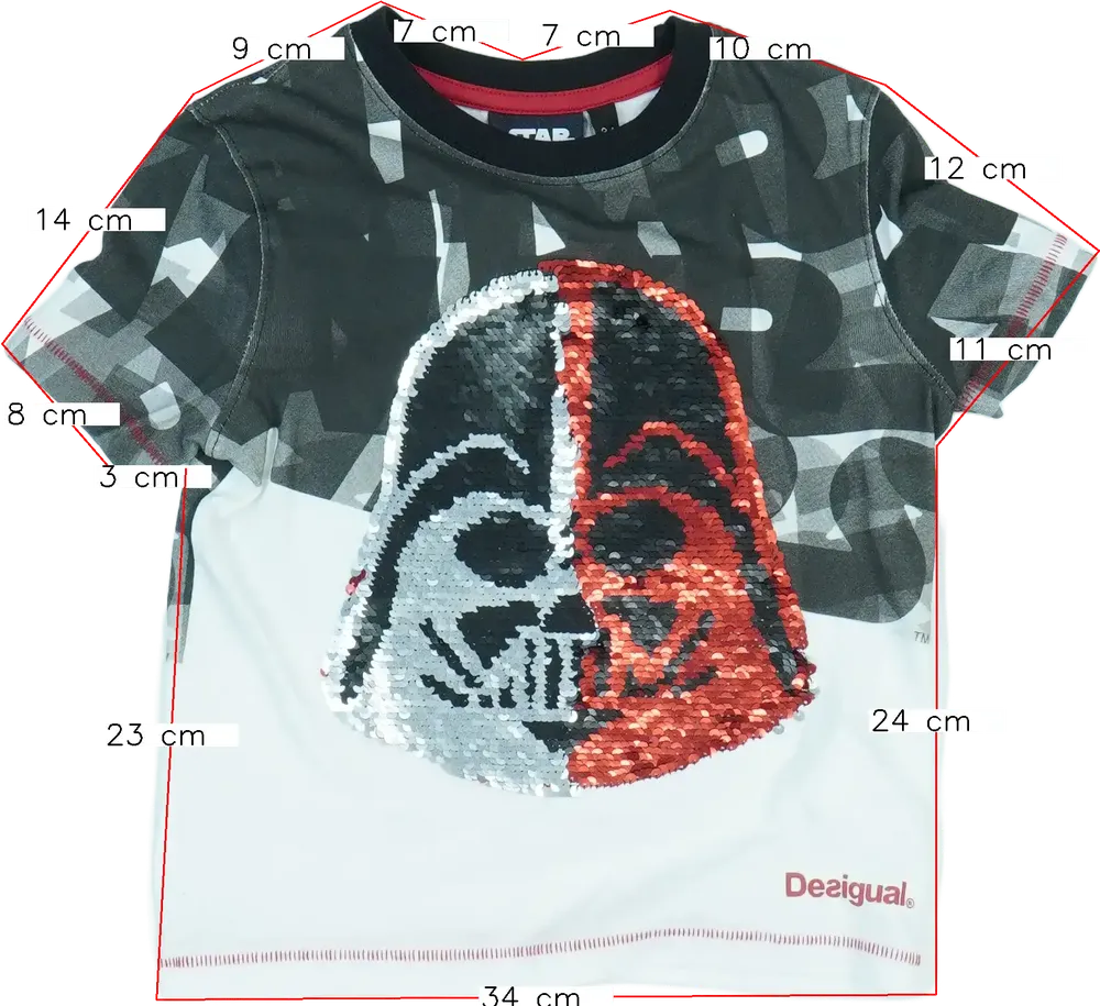 Többszínű Star Wars Póló EU 104 / UK 4 év / US 4T/XS