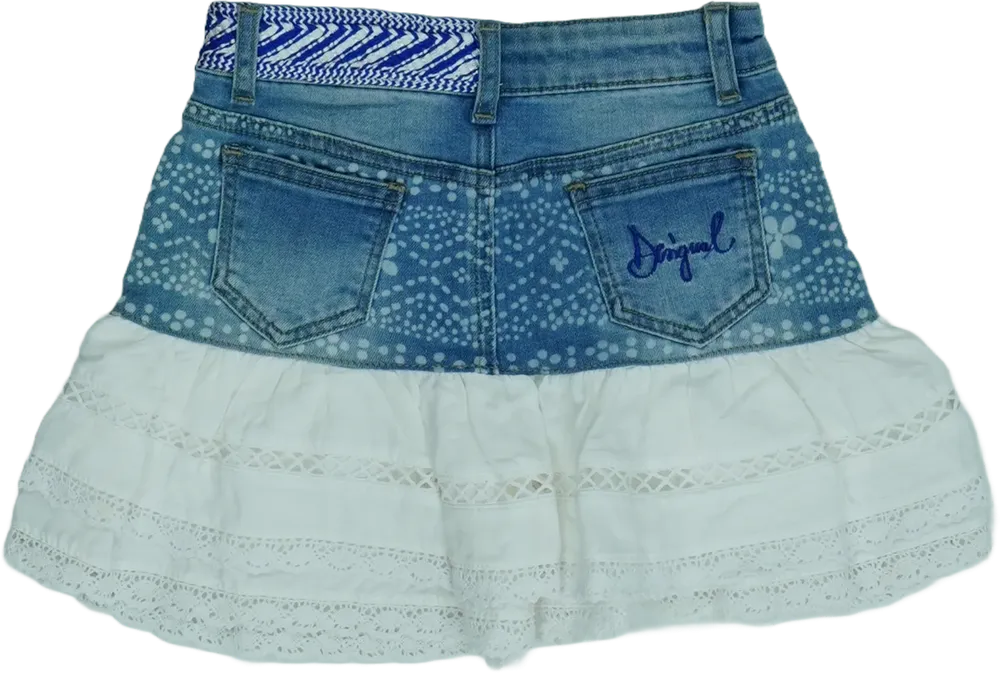 Kék Desigual Szoknya EU 104 / UK 4 év / US 4T/XS