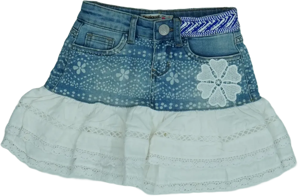 Kék Desigual Szoknya EU 104 / UK 4 év / US 4T/XS