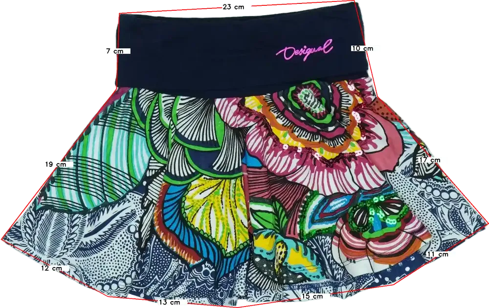 Többszínű Desigual Szoknya EU 104 / UK 4 év / US 4T/XS