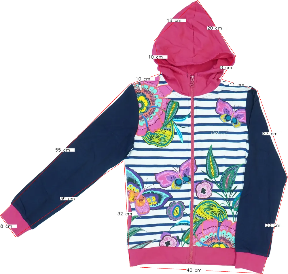 Többszínű Desigual Kapucnis pulóver EU 152 / UK 12 év / US 12 év/L