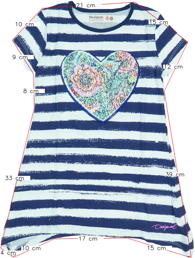 Fehér Desigual Tunika EU 116 / UK 6 év / US 6 év/S