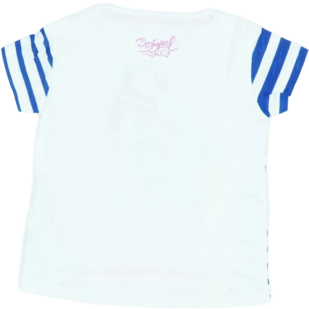 Fehér Desigual Póló EU 92 / UK 2 év / US 2T