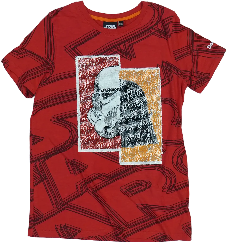 Piros Desigual Póló EU 164 / UK 14 év / US 14 év/XL