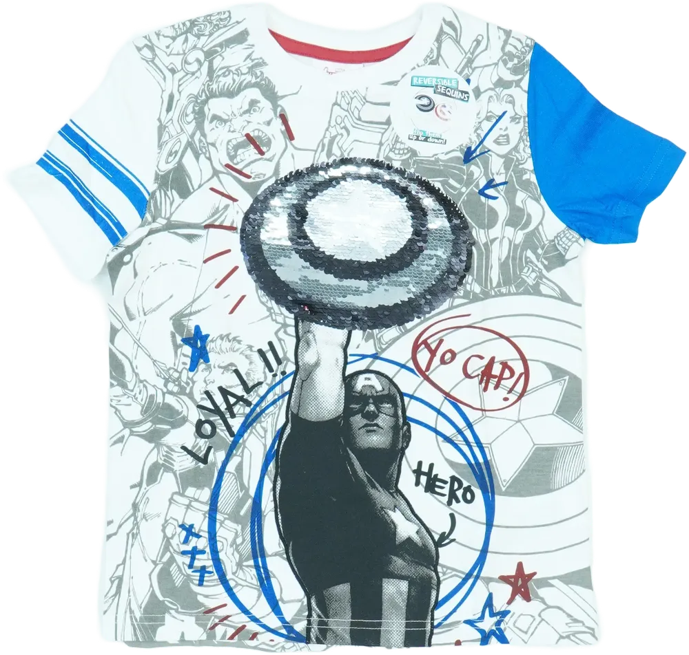 Fehér Marvel Póló EU 116 / UK 6 év / US 6 év/S