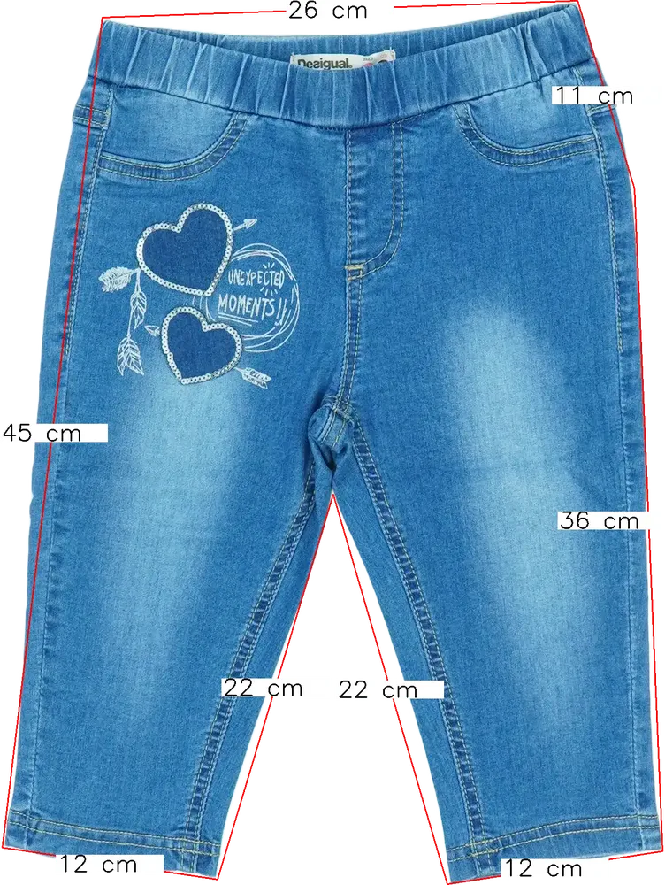 Kék Desigual Farmernadrág EU 116 / UK 6 év / US 6 év/S