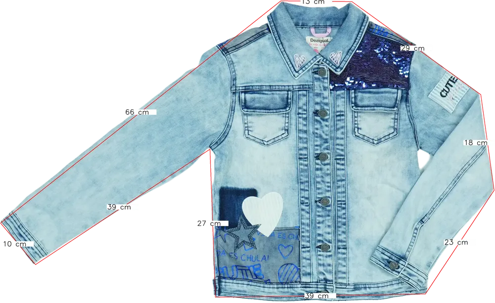 Kék Desigual Farmerdzseki EU 152 / UK 12 év / US 12 év/L
