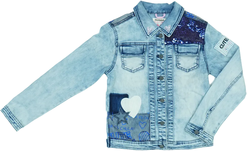 Kék Desigual Farmerdzseki EU 152 / UK 12 év / US 12 év/L