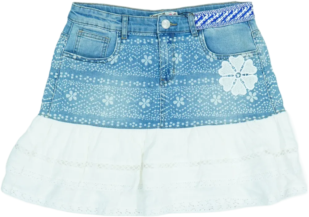 Kék Desigual Szoknya EU 164 / UK 14 év / US 14 év/XL