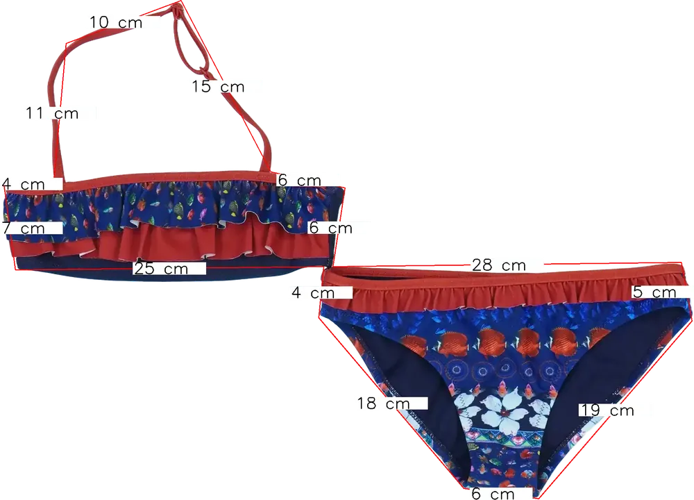 Többszínű Desigual Bikini EU 128 / UK 8 év / US 8 év/M