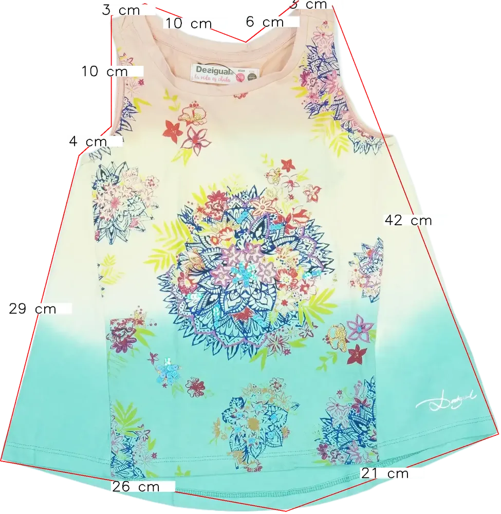 Többszínű Desigual Tunika EU 116 / UK 6 év / US 6 év/S