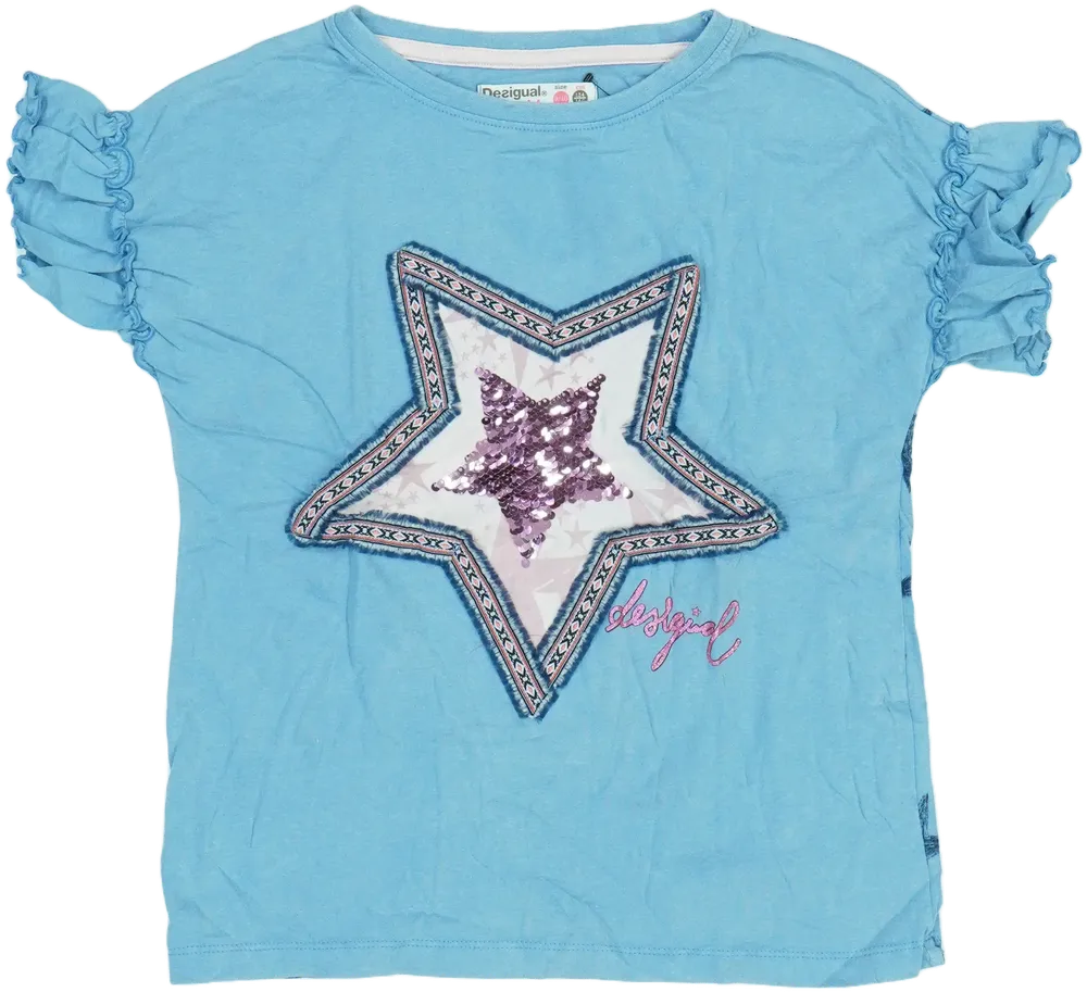 Kék Desigual Póló EU 140 / UK 10 év / US 10 év/L