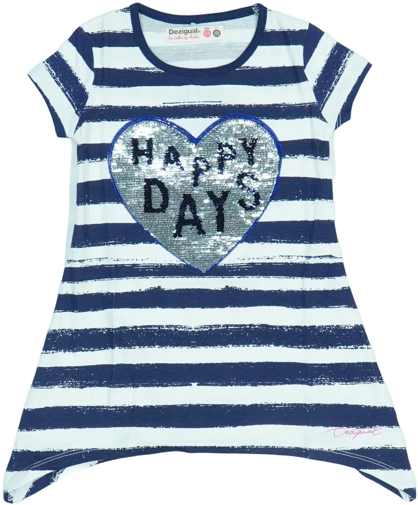 Fehér Desigual Tunika EU 104 / UK 4 év / US 4T/XS