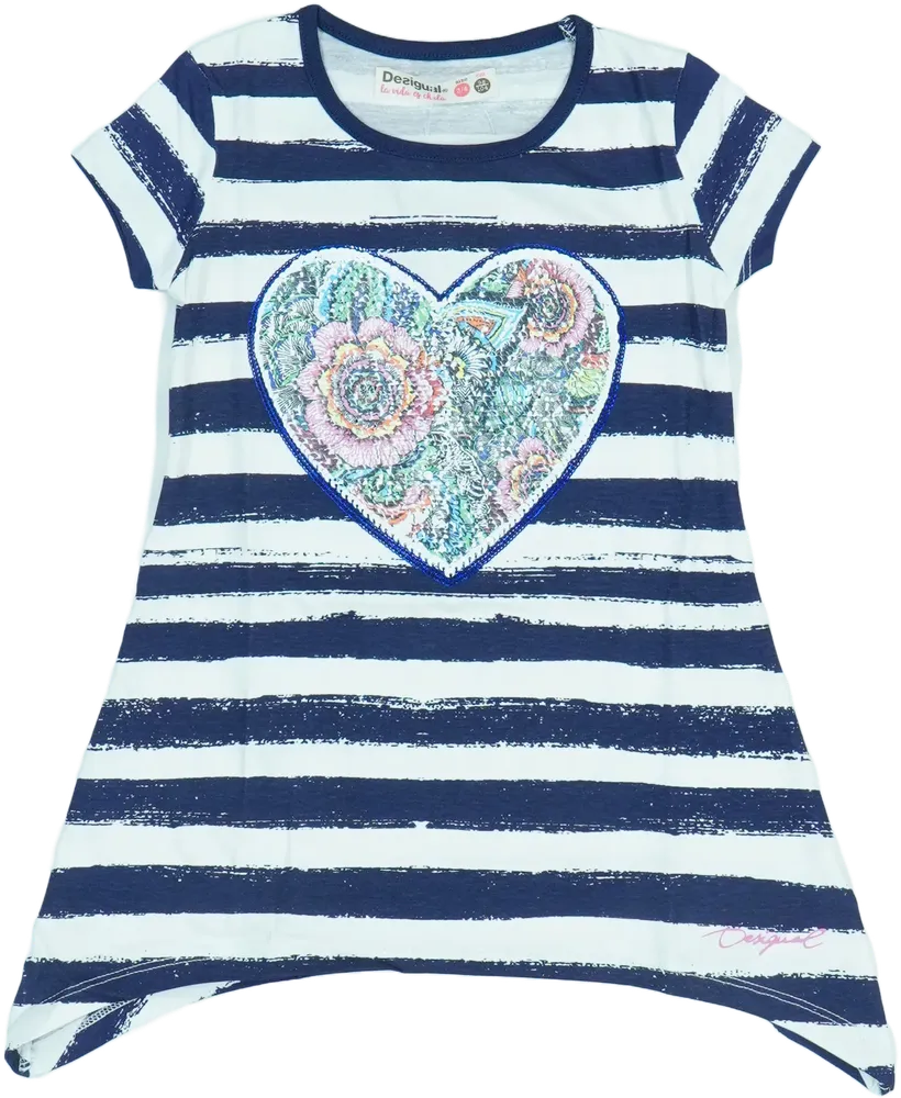 Fehér Desigual Tunika EU 104 / UK 4 év / US 4T/XS