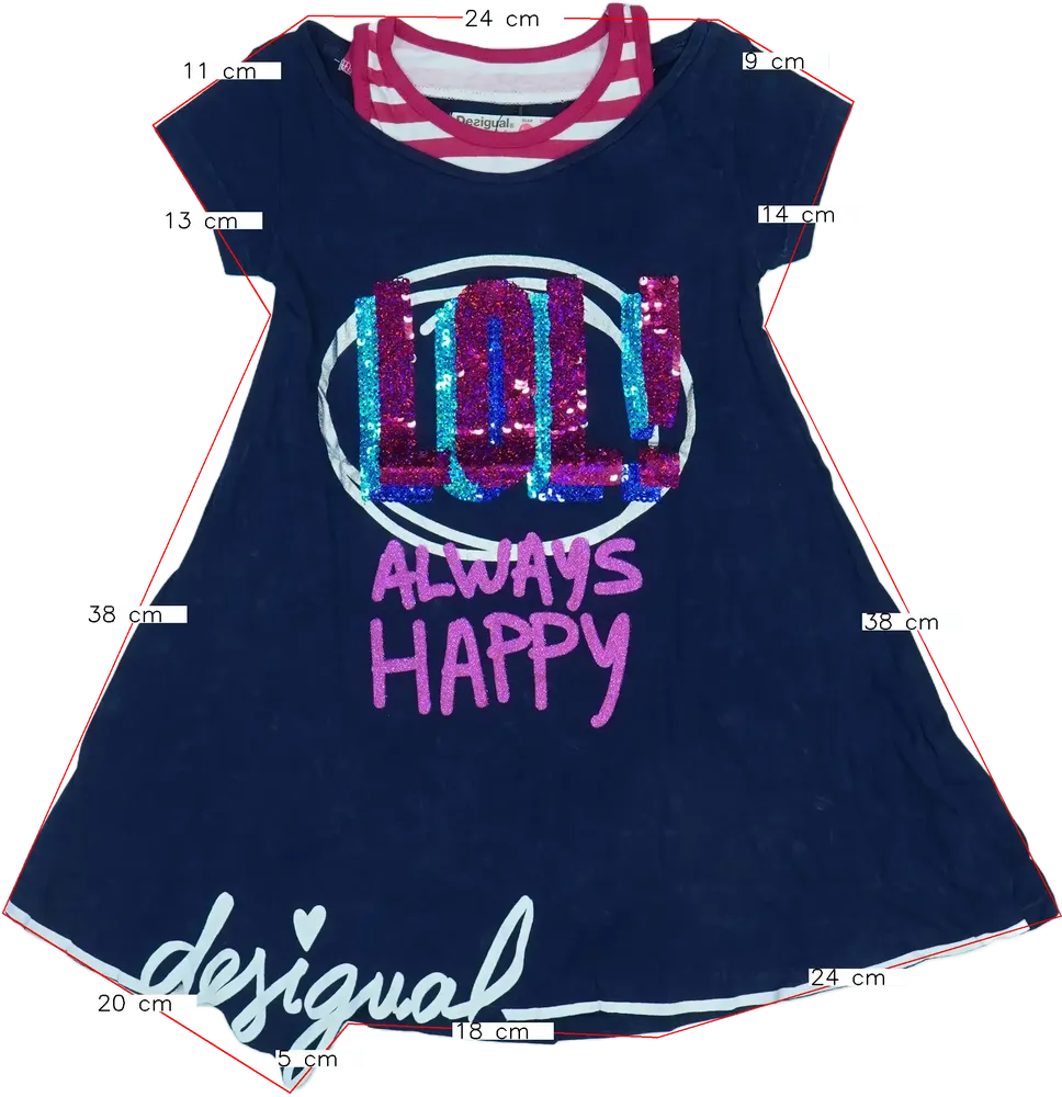 Kék Desigual Ruha EU 104 / UK 4 év / US 4T/XS