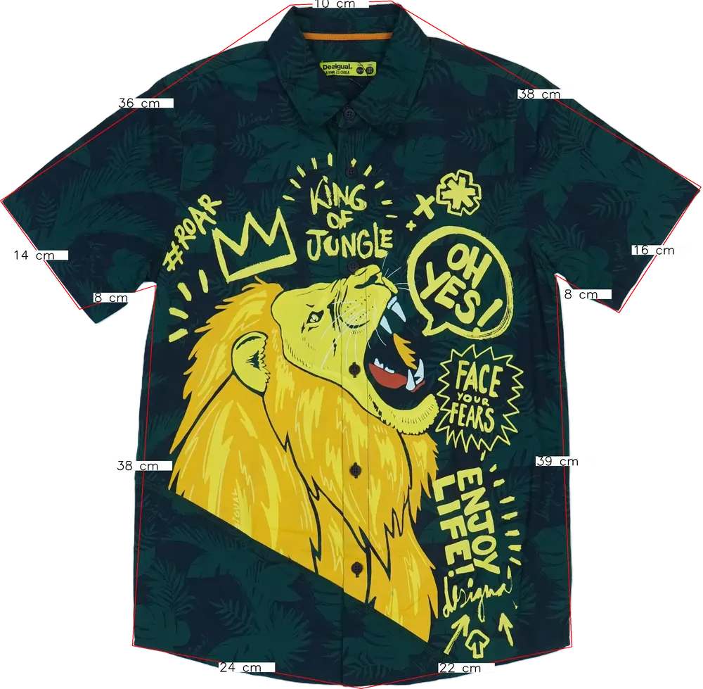 Zöld Desigual Ing EU 164 / UK 14 év / US 14 év/XL